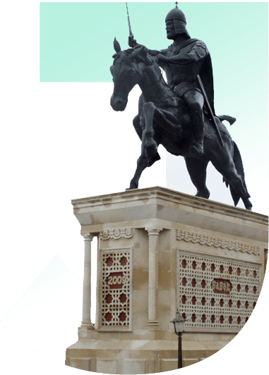 The monument to Babek